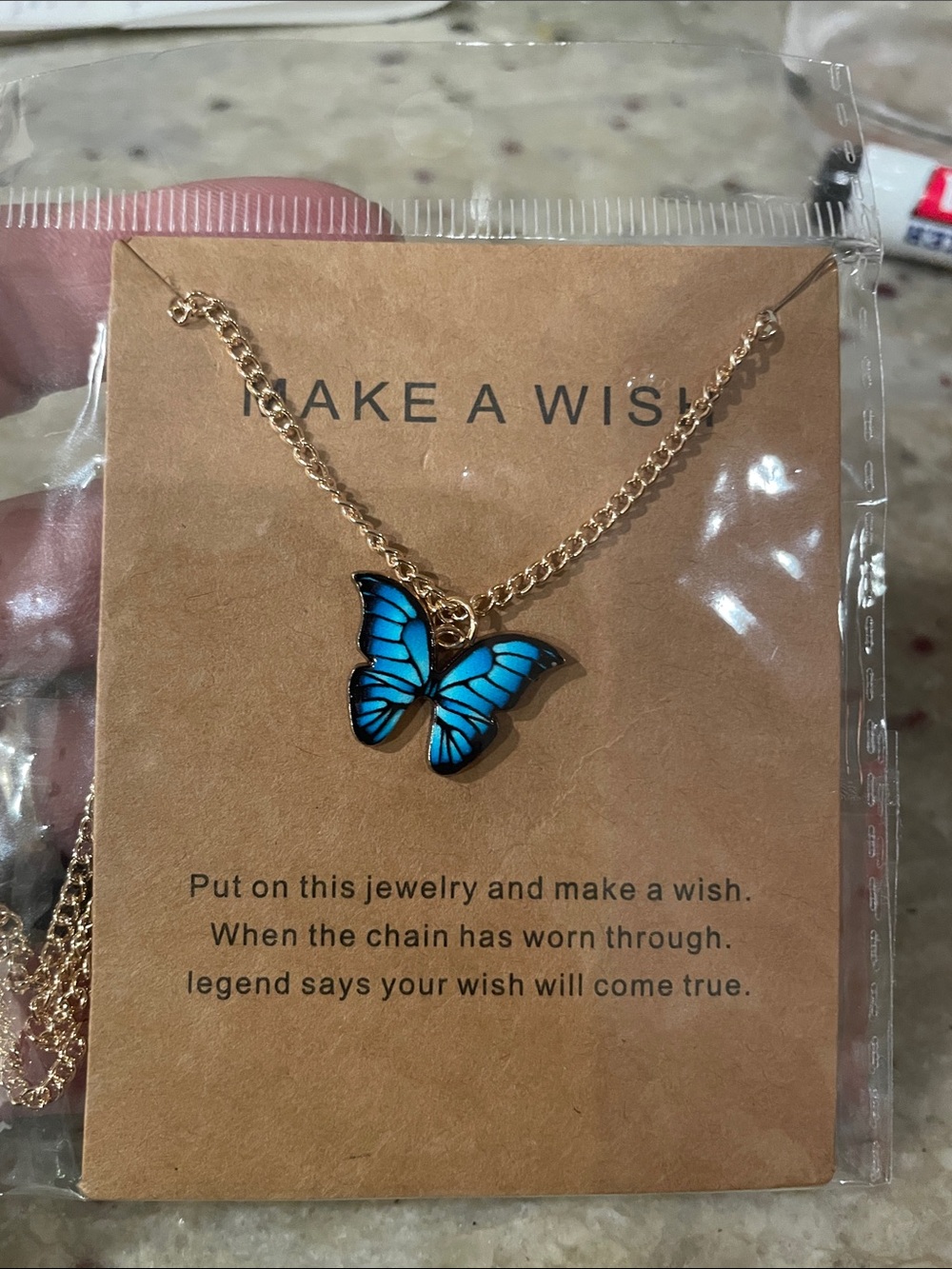 🎉🎉 Make a wish Butterfly necklace